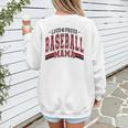Baseball Mom Baseball Mama Mother's Day Red Loud Proud Women's Sweatshirt Back Print