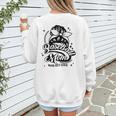 Baseball Mom May Get Loud Messy Bun Mother's Day Women's Sweatshirt Back Print Baseball Mom May Get Loud Messy Bun Mother's Day Women's Sweatshirt Back Print