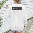 Baseball Mom Moms Against Baseball Pants On Back Women's Sweatshirt Back Print Baseball Mom Moms Against Baseball Pants On Back Women's Sweatshirt Back Print