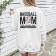 Baseball Mom Not Like a Normal Mom Baseball Mama Women's Sweatshirt Back Print