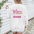 Baseball Mom Baseball Pitcher Bat Gloves Baseball Player Women's Sweatshirt Back Print