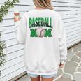 Baseball Mom Sports Green Women's Sweatshirt Back Print