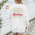 Baseball Mom Stressed Blessed And Baseball Obsessed Premium Women's Sweatshirt Back Print