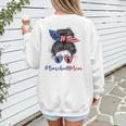 Baseball Mom USA American Flag 4th Of July Women's Sweatshirt Back Print Baseball Mom USA American Flag 4th Of July Women's Sweatshirt Back Print