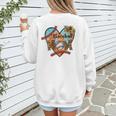 Baseball Mom Valentine Leopard Heart Softball Mother's Day Women's Sweatshirt Back Print Baseball Mom Valentine Leopard Heart Softball Mother's Day Women's Sweatshirt Back Print