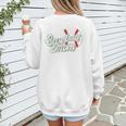 Baseball Mom's Favorite Game Day Premium Women's Sweatshirt Back Print