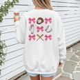 Baseball Nana Era Bows Baseball Mom Women Women's Sweatshirt Back Print Baseball Nana Era Bows Baseball Mom Women Women's Sweatshirt Back Print
