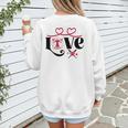 Baseball Softball Baseball Mom LOVE Baseball Women's Sweatshirt Back Print Baseball Softball Baseball Mom LOVE Baseball Women's Sweatshirt Back Print