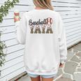 Baseball Yaya Women BallPark Yaya Baseball Mom Mother's Day Women's Sweatshirt Back Print