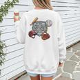 My Boy Might Not Always Swing Baseball Mom Premium Women's Sweatshirt Back Print
