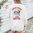 Calm Your Mitts Baseball Mom Mother's Day Softball Mom Premium Women's Sweatshirt Back Print Calm Your Mitts Baseball Mom Mother's Day Softball Mom Premium Women's Sweatshirt Back Print