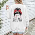 Class Of 2025 Baseball Mom Senior Graduation Graduate Women Women's Sweatshirt Back Print Class Of 2025 Baseball Mom Senior Graduation Graduate Women Women's Sweatshirt Back Print
