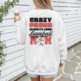 Crazy Proud Always Loud Baseball Mom Saying Premium Women's Sweatshirt Back Print Crazy Proud Always Loud Baseball Mom Saying Premium Women's Sweatshirt Back Print