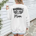 Custom Baseball Mom Number 17 Heart For Mom Women's Sweatshirt Back Print