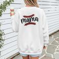 Custom Hustle Tball Tee Ball Baseball Mom Women's Sweatshirt Back Print