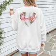 Cute Baseball Mom Heart Mother's Day Sport Mama Mom Life Women's Sweatshirt Back Print Cute Baseball Mom Heart Mother's Day Sport Mama Mom Life Women's Sweatshirt Back Print