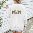 Cute Baseball Mom Leopard Print Mom For Mother's Day Women's Sweatshirt Back Print Cute Baseball Mom Leopard Print Mom For Mother's Day Women's Sweatshirt Back Print