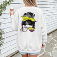 Ecuador Baseball Mom Ecuadorian Baseball Girl Women's Sweatshirt Back Print