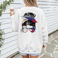Filipina Baseball Mom Philippines Flag Baseball Girl Women's Sweatshirt Back Print Filipina Baseball Mom Philippines Flag Baseball Girl Women's Sweatshirt Back Print
