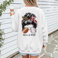Football Mom Baseball Mom Of Both Messy Bun Mother's Day Premium Tri-Blend Women's Sweatshirt Back Print Football Mom Baseball Mom Of Both Messy Bun Mother's Day Premium Tri-Blend Women's Sweatshirt Back Print