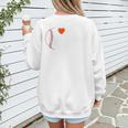 I Heart Hot Baseball Moms Women's Sweatshirt Back Print
