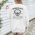Home Plate Social Club Baseball Mom Women's Sweatshirt Back Print