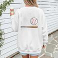 I'm His 1 Fan Since Day One Baseball Mom Women's Sweatshirt Back Print
