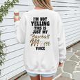 I'm Not Yelling This Is Baseball Mom Baseball Women's Sweatshirt Back Print I'm Not Yelling This Is Baseball Mom Baseball Women's Sweatshirt Back Print