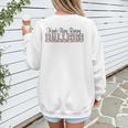 Kinda Busy Raising Ballers Funny Baseball Mom Mother's Day Women's Sweatshirt Back Print Kinda Busy Raising Ballers Funny Baseball Mom Mother's Day Women's Sweatshirt Back Print