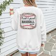 Loud & Proud Baseball Mom Women Women's Sweatshirt Back Print Loud & Proud Baseball Mom Women Women's Sweatshirt Back Print