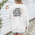 Loud & Proud Baseball Mom Women's Sweatshirt Back Print