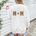 Loud And Proud Baseball Mom Leopard Mama Loves Women's Sweatshirt Back Print Loud And Proud Baseball Mom Leopard Mama Loves Women's Sweatshirt Back Print