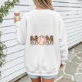 Loud And Proud Baseball Mom Messy Bun 2024 Premium Women's Sweatshirt Back Print Loud And Proud Baseball Mom Messy Bun 2024 Premium Women's Sweatshirt Back Print