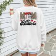 Mom Of Ballers Soccer Baseball Mom Soccer Baseball Mother Women's Sweatshirt Back Print Mom Of Ballers Soccer Baseball Mom Soccer Baseball Mother Women's Sweatshirt Back Print