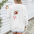 Mom Of Ballers USA Flag Football Baseball Mom Women's Sweatshirt Back Print Mom Of Ballers USA Flag Football Baseball Mom Women's Sweatshirt Back Print