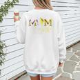 Mom Of Both Softball Baseball Mom Premium Women's Sweatshirt Back Print