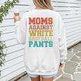 Moms Against Baseball Pants Baseball Mom Mother Women's Sweatshirt Back Print Moms Against Baseball Pants Baseball Mom Mother Women's Sweatshirt Back Print