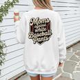 Moms Against Baseball Pants Baseball Mom Premium Tri-Blend Women's Sweatshirt Back Print