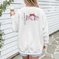 Number One Baseball Mom For Mothers Day Baseball Mommy Premium Women's Sweatshirt Back Print