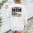 Proud Mom Of An Awesome Baseball Player Baseball Mom Women's Sweatshirt Back Print