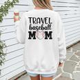 Proud Sports Mom Travel Baseball Mom For Game Day Women's Sweatshirt Back Print Proud Sports Mom Travel Baseball Mom For Game Day Women's Sweatshirt Back Print
