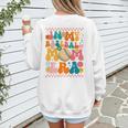 Retro Groovy In My Baseball Mom Era Happy Women Premium Women's Sweatshirt Back Print Retro Groovy In My Baseball Mom Era Happy Women Premium Women's Sweatshirt Back Print