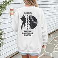 Retro Moms Against Baseball Pants Baseball Mom Women's Sweatshirt Back Print Retro Moms Against Baseball Pants Baseball Mom Women's Sweatshirt Back Print