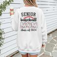 Senior Baseball Mom Class Of 2024 High School College Sports Women's Sweatshirt Back Print Senior Baseball Mom Class Of 2024 High School College Sports Women's Sweatshirt Back Print