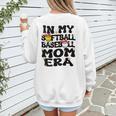 In My Softball Baseball Mom Era Retro Groovy Mom Of Both Women's Sweatshirt Back Print In My Softball Baseball Mom Era Retro Groovy Mom Of Both Women's Sweatshirt Back Print