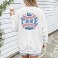 Spring 2024 Season Cute Baseball Mom It Is The Season Women's Sweatshirt Back Print Spring 2024 Season Cute Baseball Mom It Is The Season Women's Sweatshirt Back Print