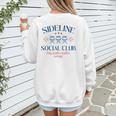 Spring 2025 Swing Batter Baseball Mom Sideline Social Club Women's Sweatshirt Back Print Spring 2025 Swing Batter Baseball Mom Sideline Social Club Women's Sweatshirt Back Print