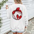 Womens Custom Baseball Mom Number 8 Heart For Mom Mommy Premium Women's Sweatshirt Back Print Womens Custom Baseball Mom Number 8 Heart For Mom Mommy Premium Women's Sweatshirt Back Print