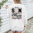 Yes Son Has Practice a Game Baseball Mom Women's Sweatshirt Back Print Yes Son Has Practice a Game Baseball Mom Women's Sweatshirt Back Print