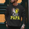 Ball Papa Softball Baseball Dad Daddy Men Sweatshirt